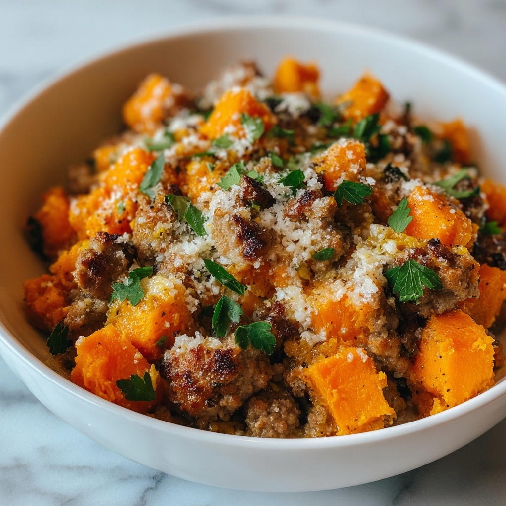 Ground Turkey Sweet Potato Casserole Recipe - Recipe Image