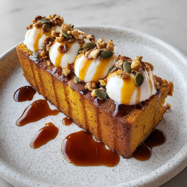 Pumpkin Bread with Vanilla Pudding Recipe