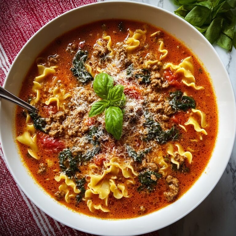 Healthy Slow Cooker Lasagna Soup Recipe