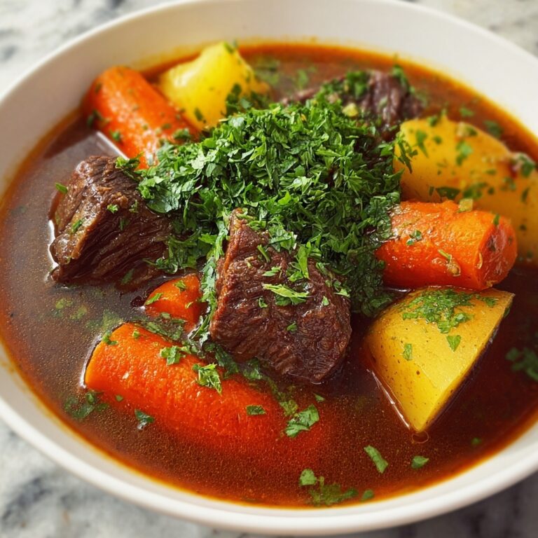 Hearty Beef Stew with Carrots and Potatoes Recipe