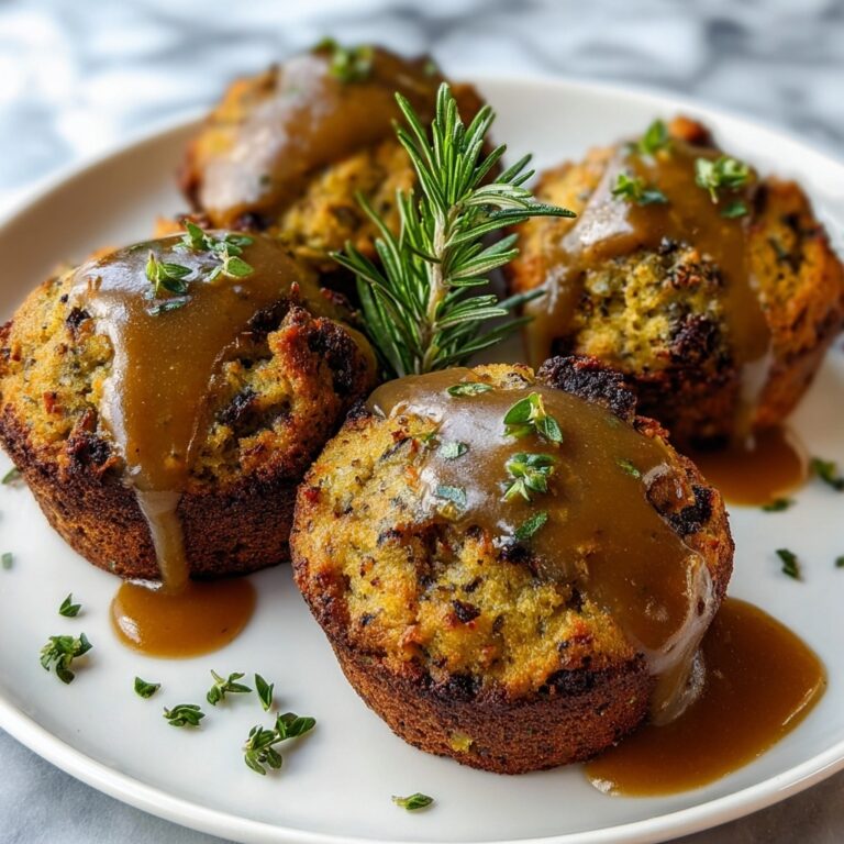 Gravy-Stuffed Stuffing Muffins Recipe