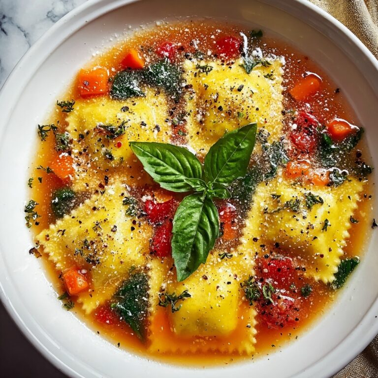 One Pot Ravioli Soup Recipe