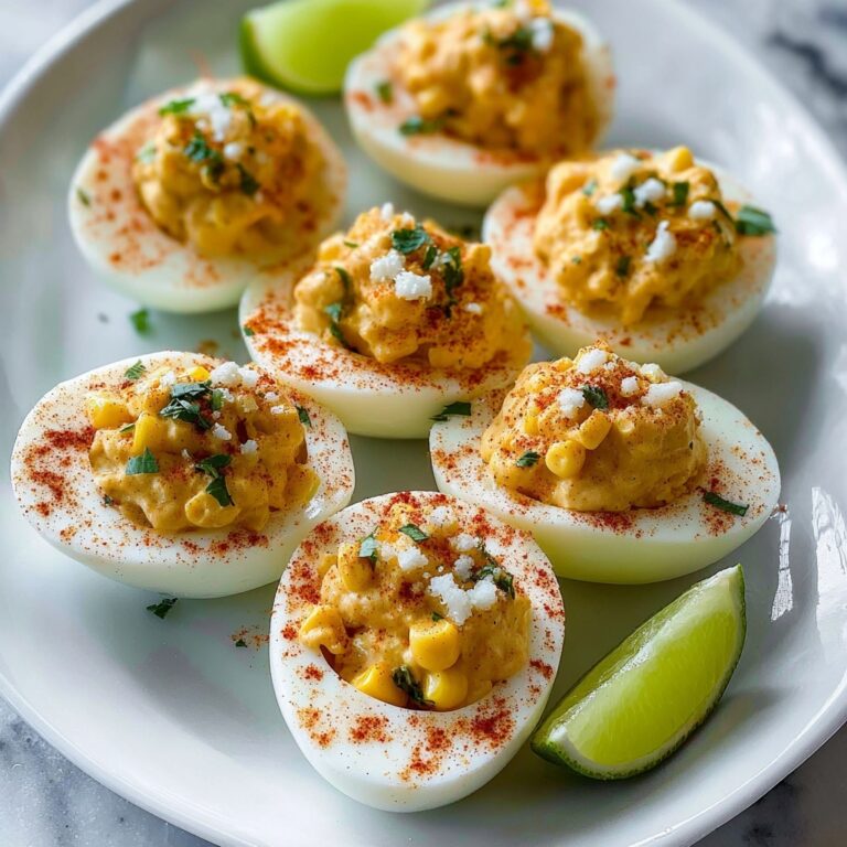 Elote Deviled Eggs with Zesty Chipotle Mayo Recipe