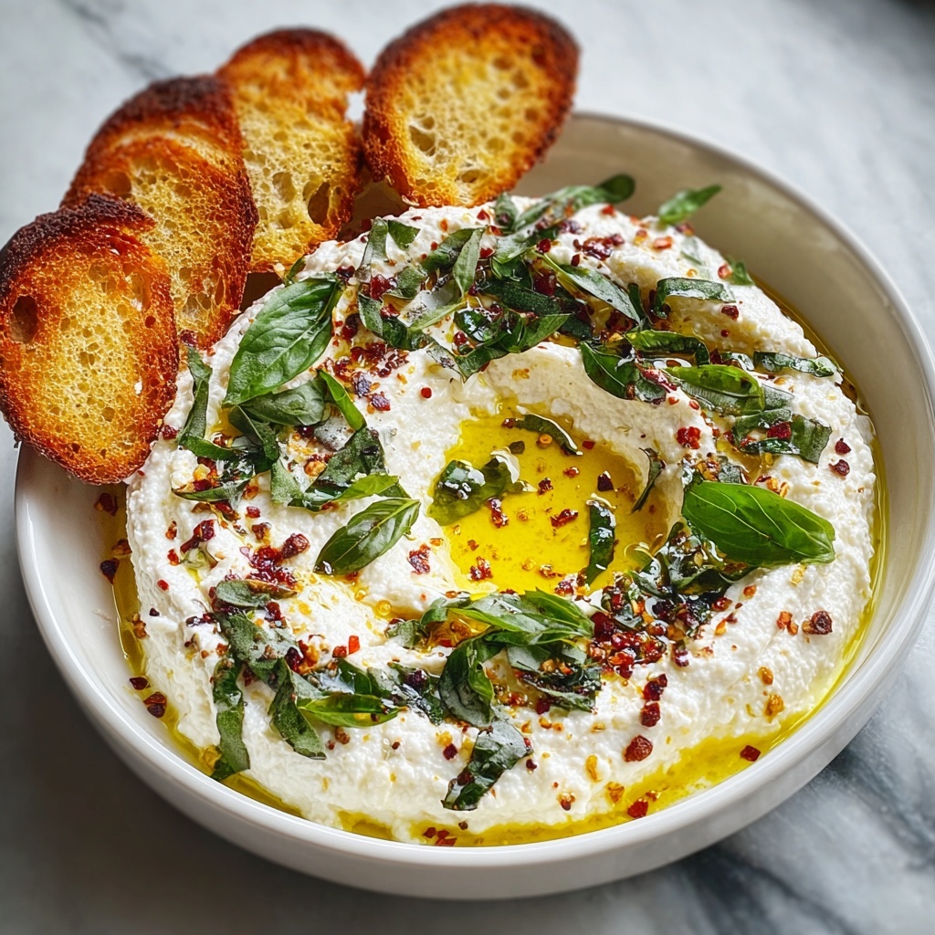 Whipped Ricotta Dip with Spicy Honey Recipe - Recipe Image