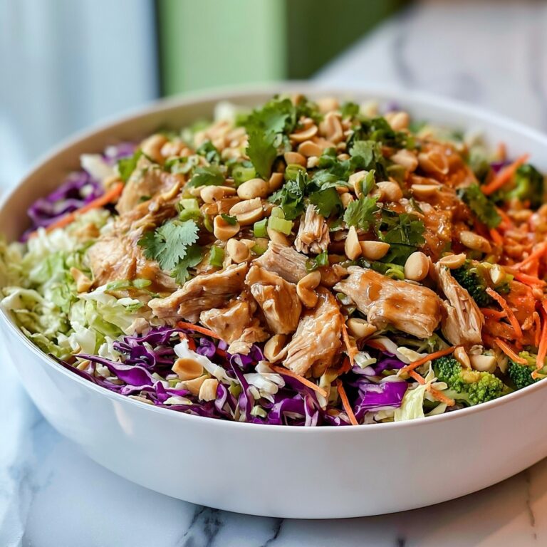 Thai Peanut Chicken Crunch Slaw Salad Recipe