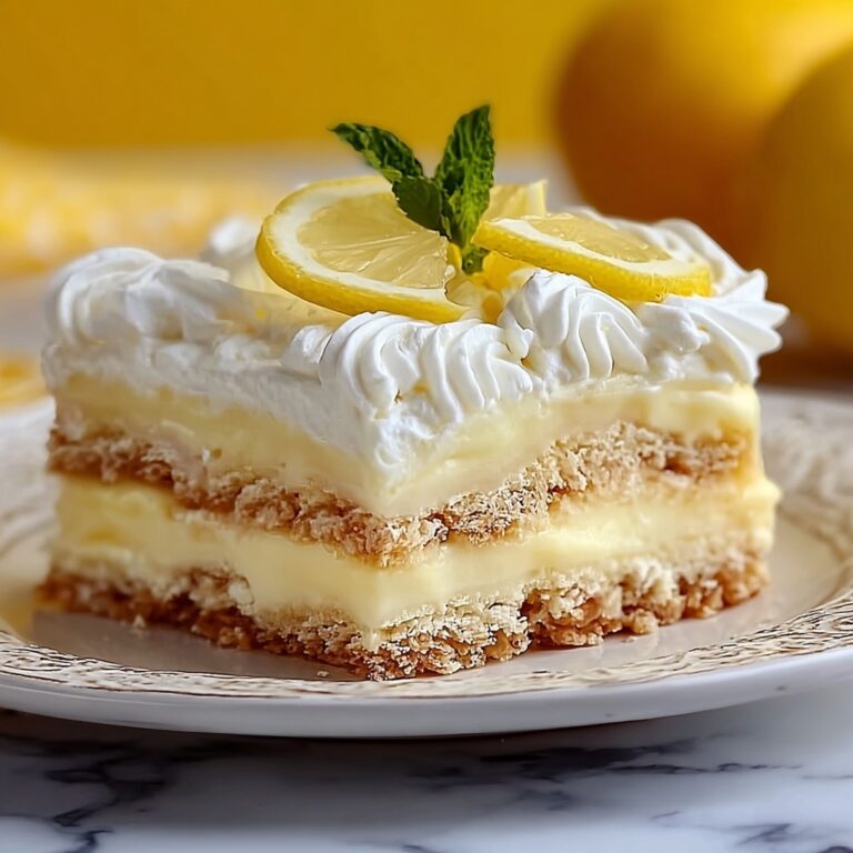 No-Bake Lemon Eclair Cake Recipe