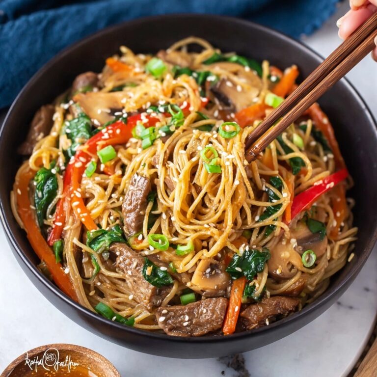 Japchae (Korean Glass Noodles Stir-Fry) Recipe