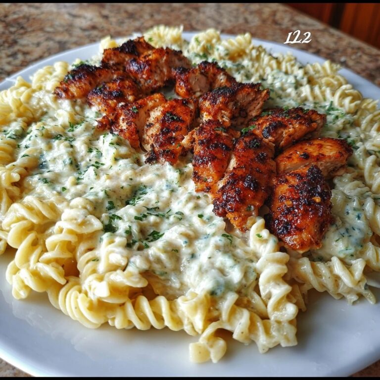 Creamy Parmesan Rotini with Cajun Garlic Butter Chicken Recipe