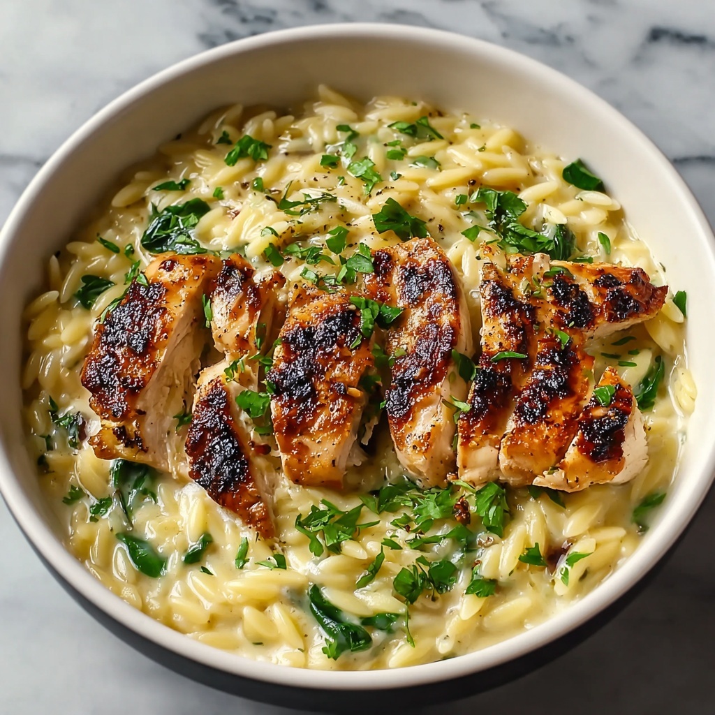 Boursin Orzo with Chicken Recipe - Recipe Image