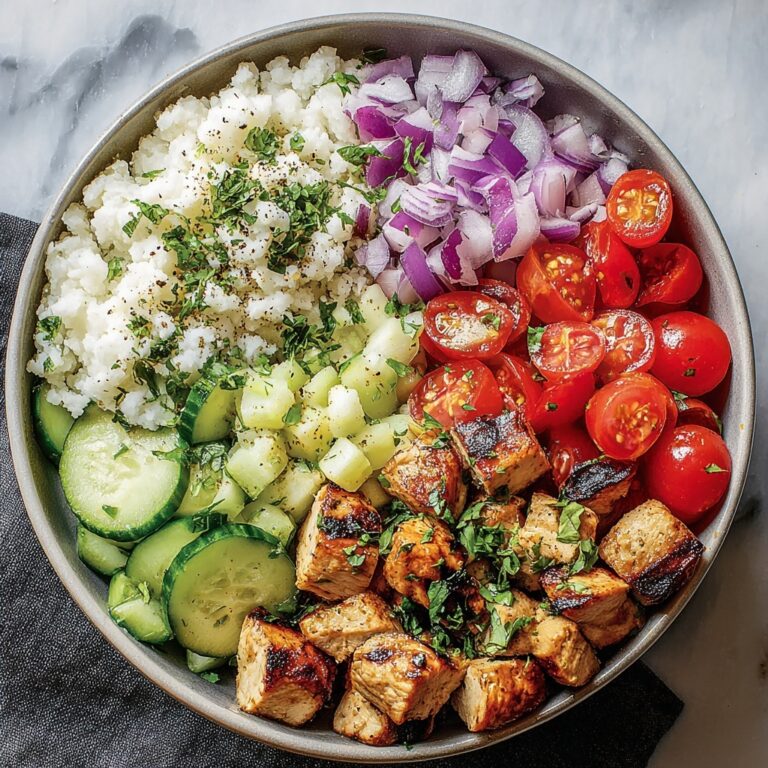 Low-Carb Greek Chicken Bowls Recipe