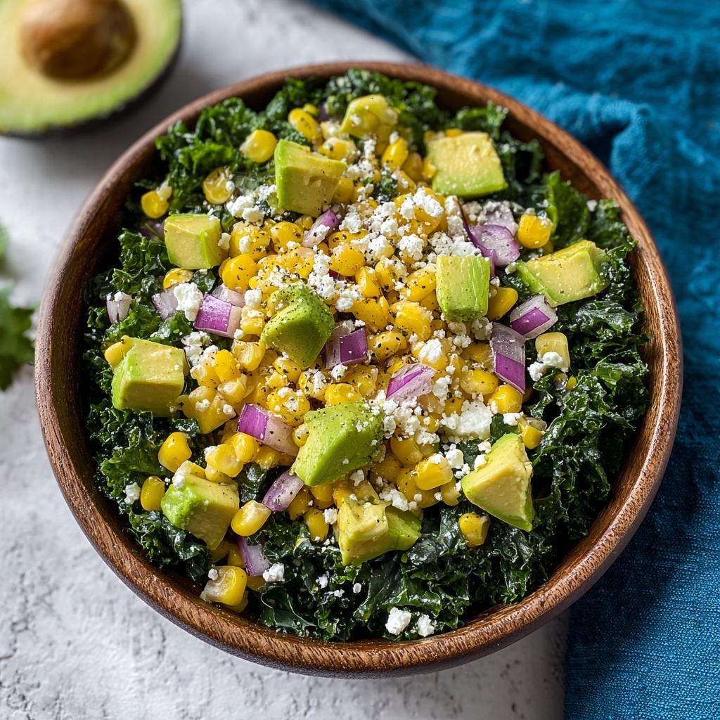 Mexican Street Corn Kale Salad Recipe - Recipe Image