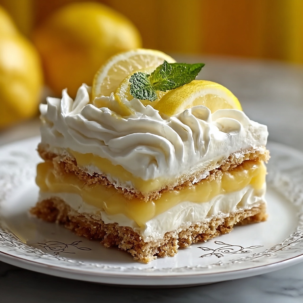 No-Bake Lemon Eclair Cake Recipe - Recipe Image