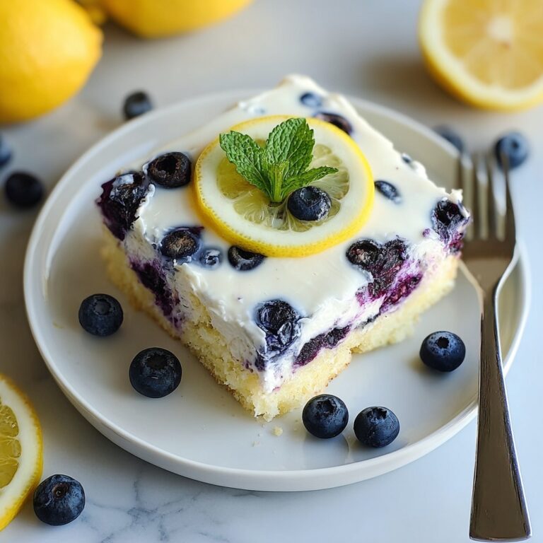 Lemon Blueberry Sheet Cake with Lemon Glaze Recipe