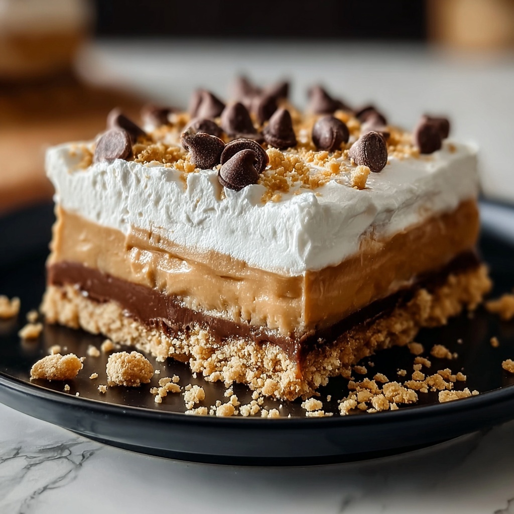 No Bake Peanut Butter Cheesecake Bars Recipe - Recipe Image