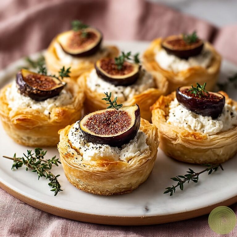 Goat Cheese and Fig Puff Pastry Tarts Recipe