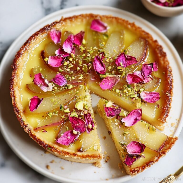 Indulgent Valentine Rhubarb Galette with Pistachio Frangipane Recipe