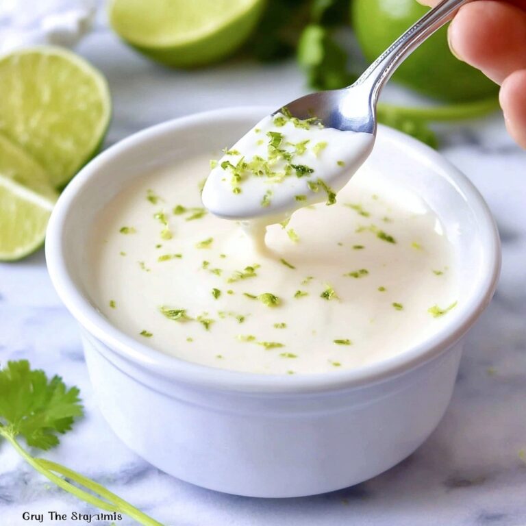 Lime Crema (Fish Taco Sauce) Recipe