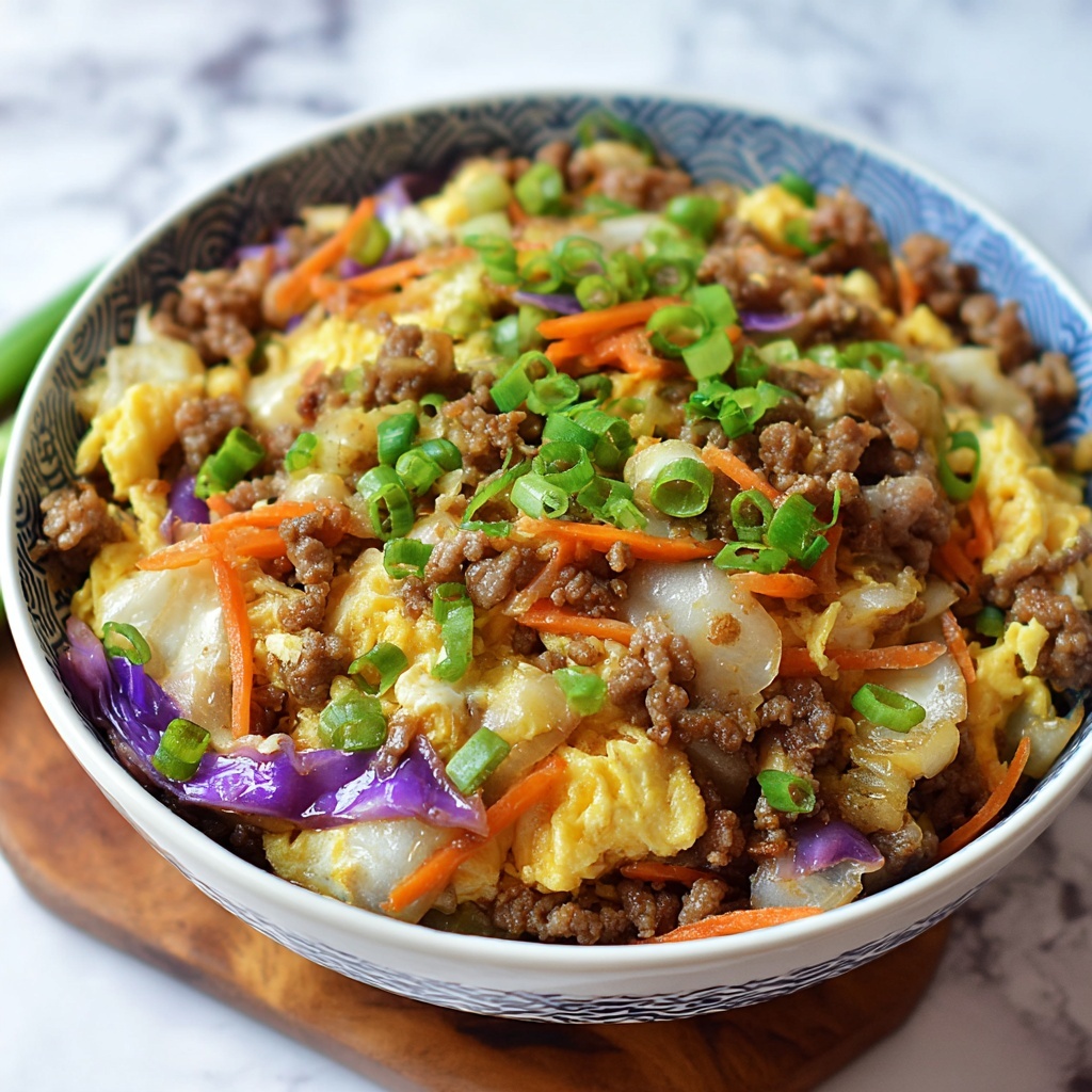 Low-Carb Easy To Make Egg Roll In A Bowl Recipe - Recipe Image
