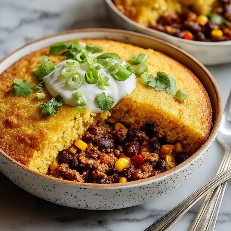 Southwest Beef Cornbread Casserole Recipe