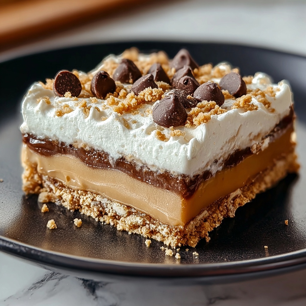 No Bake Peanut Butter Cheesecake Bars Recipe - Recipe Image