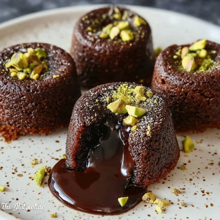 Pistachio Chocolate Lava Cakes Recipe