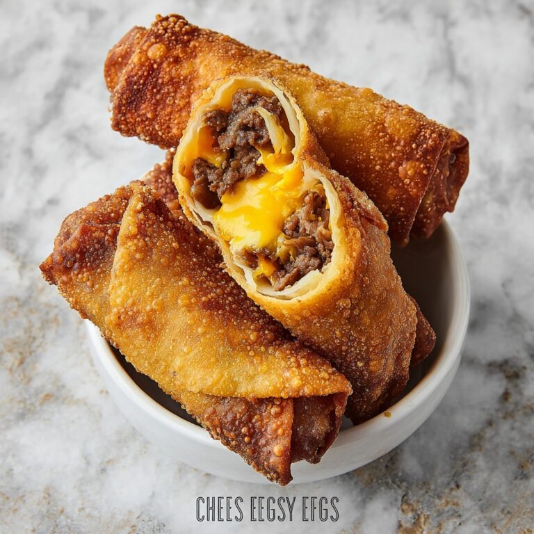 Cheesy Beef Egg Roll Recipe