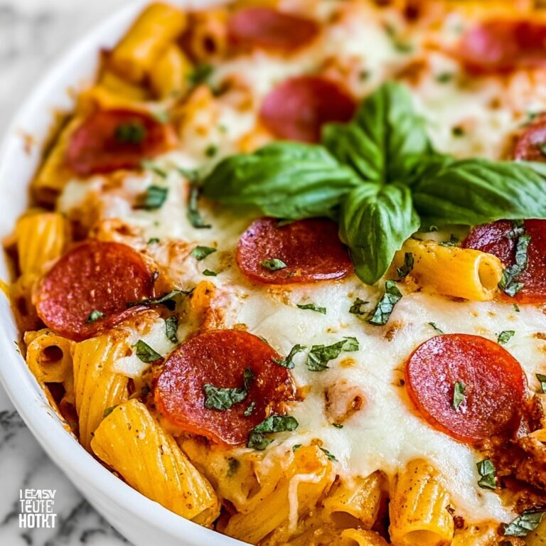 Easy Pizza Flavored Pasta Bake Recipe