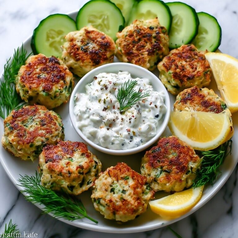Greek Turkey Meatballs with Tzatziki Sauce Recipe