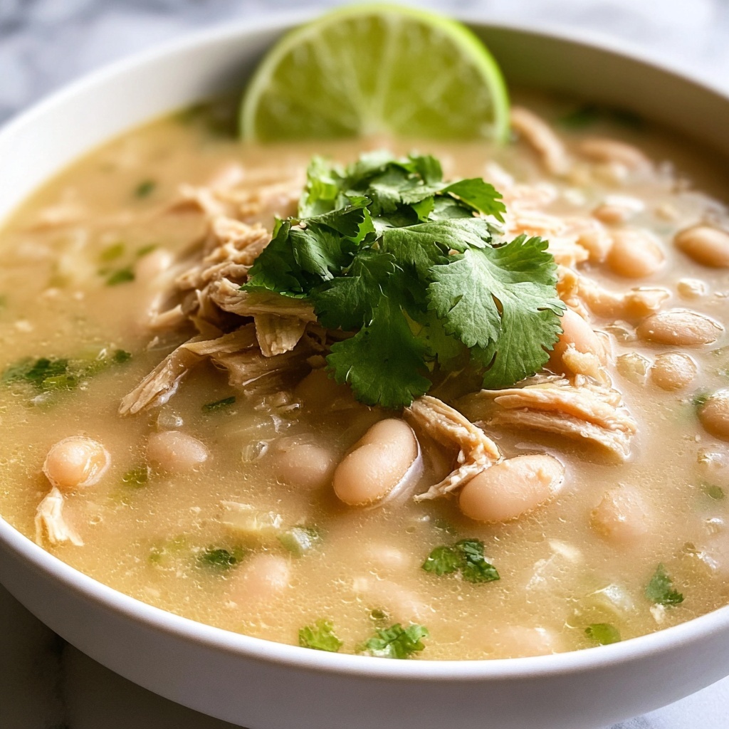 Crockpot Creamy White Chicken Chili Recipe - Recipe Image