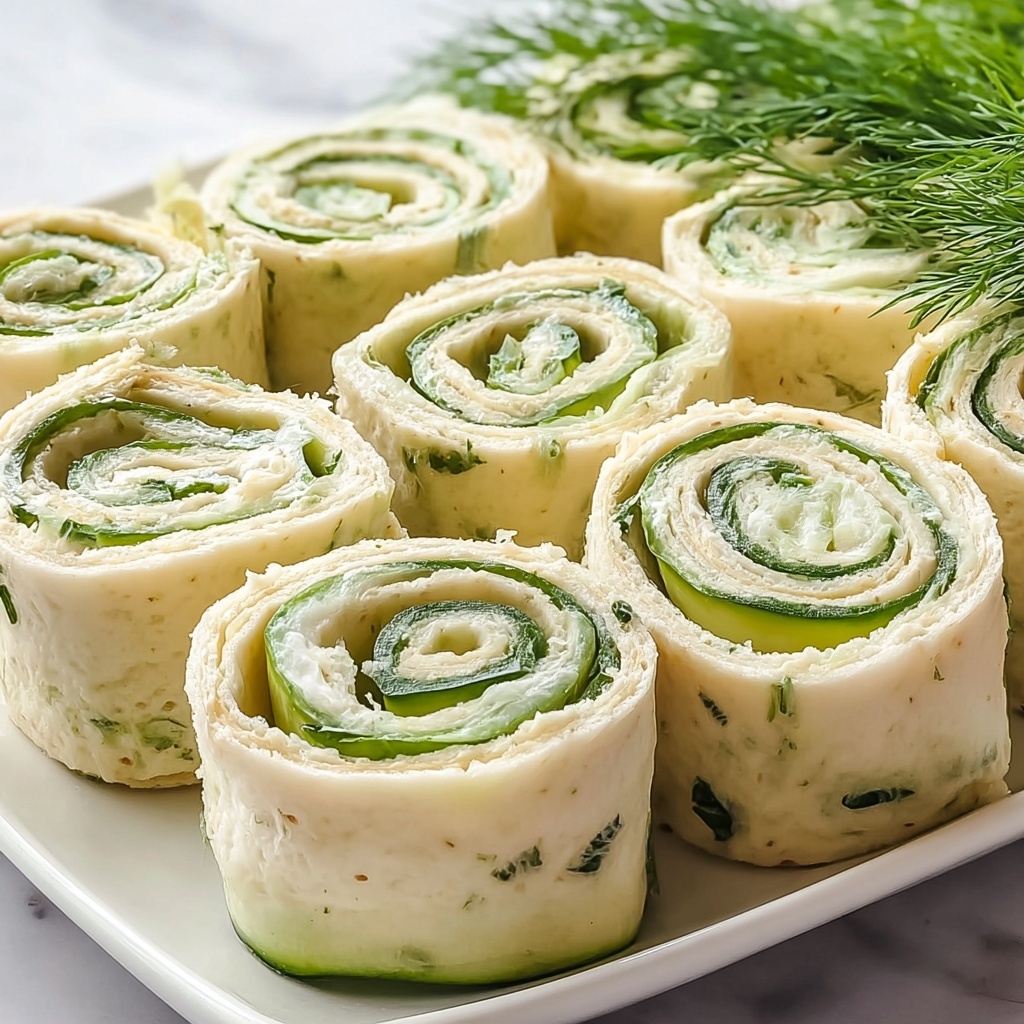 Cucumber and Dill Pinwheels Recipe - Recipe Image