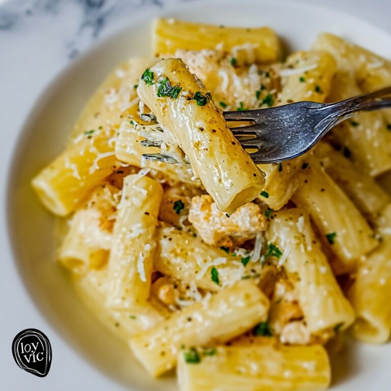 Garlic Butter Chicken with Rigatoni and Parmesan Recipe