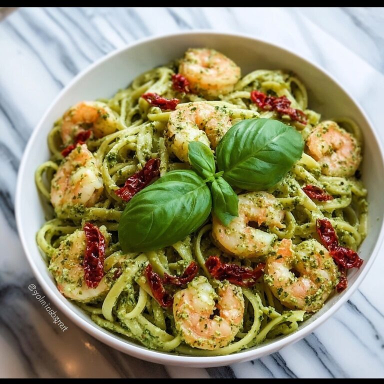 Thai Shrimp Basil Pesto Pasta Recipe
